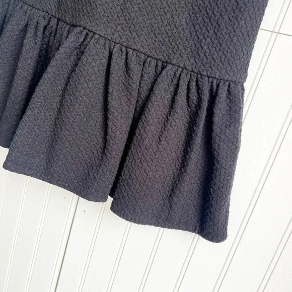 Rebecca Taylor Size 2 Black Cap Sleeve Honeycomb Dress NEW! - Picture 6 of 7